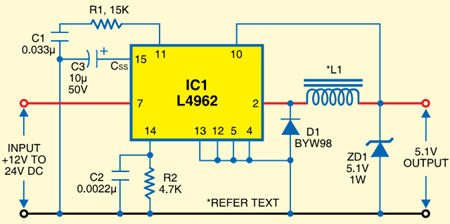 Monolithic Step-Down Switching Regulator | Electronic Circuits Diagram